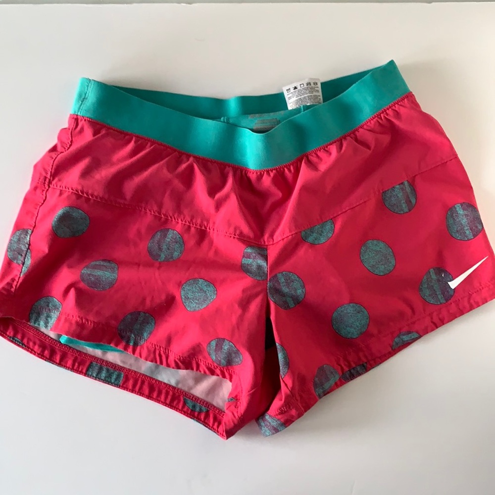 Nike Hot Pink & Turquoise Dri-Fit Shorts
